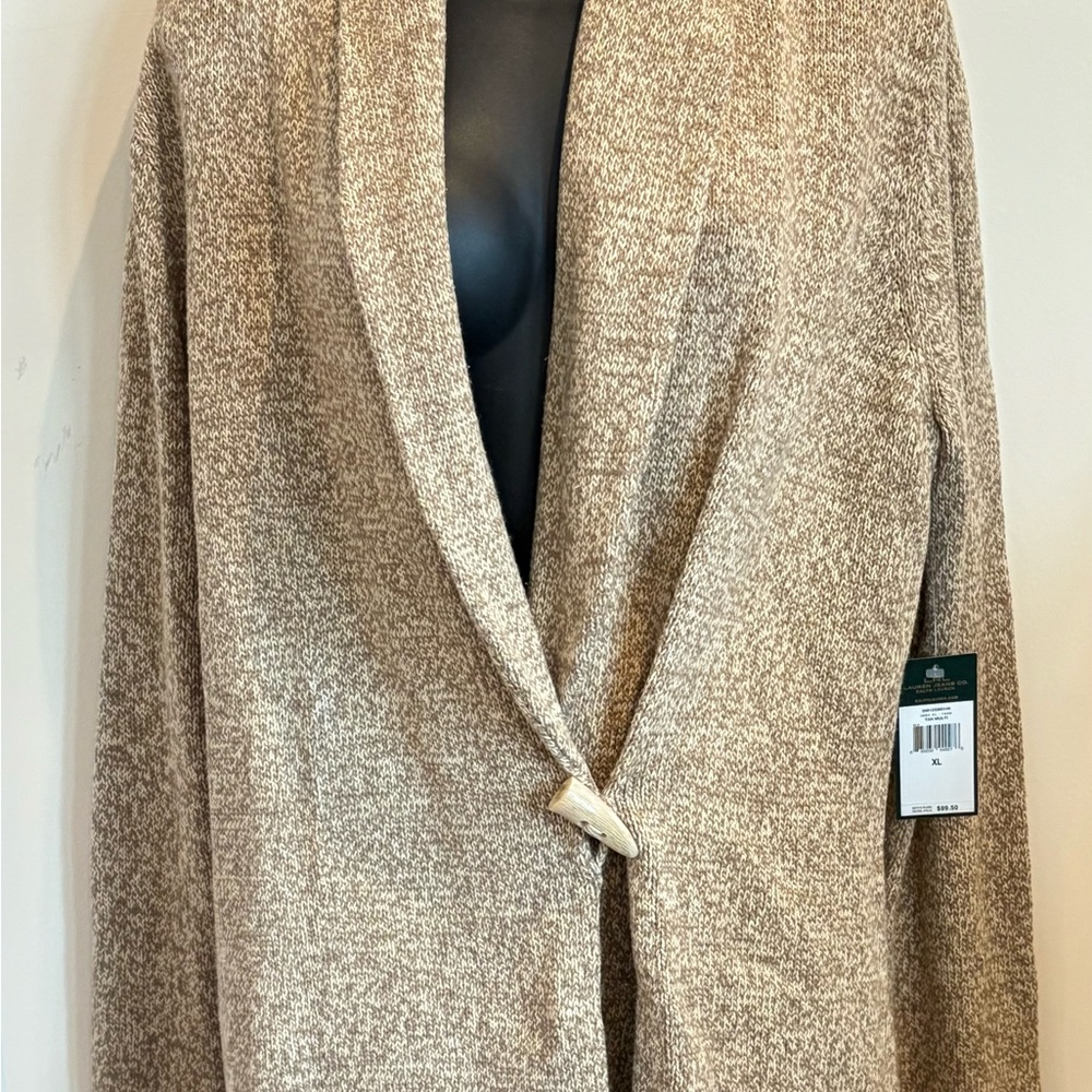 Ralph Lauren Beige Knit Blazer XL